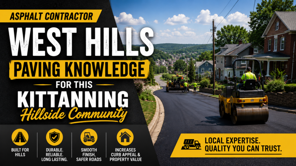 Asphalt Contractor West Hills Paving Knowledge for This Kittanning Hillside Community